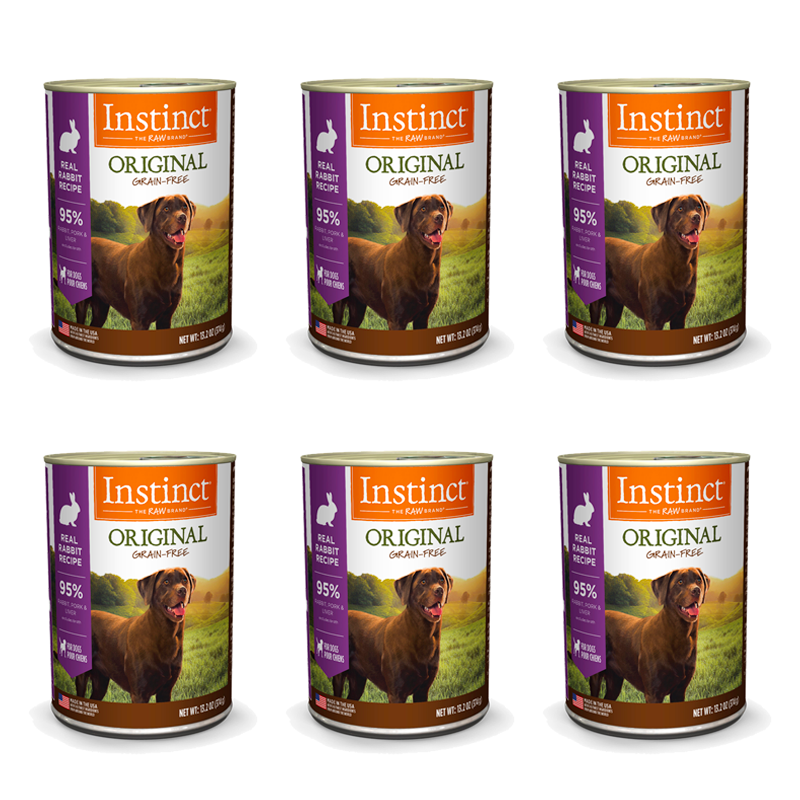 INSTINCT】Canned Dog Food Original Real Rabbit Recipe x