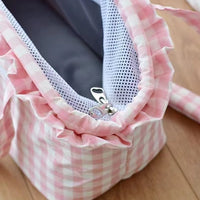 夏日野餐风格纹宠物包