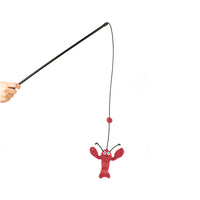 【MEOWCARD喵卡】弹弹铃铛逗猫棒 - 小龙虾