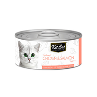 【Kit Cat】Deboned Chicken & Salmon Topper - 80g