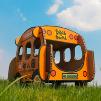 Kindergarten School Bus Cat Scratchboard