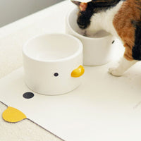 【PURROOM】 Little Chick Dining Mat - White