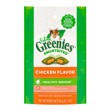 【Greenies】Feline Smartbites Hairball Healthy Indoor - Chicken 2.1oz