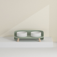 SOFTZOO 流体动物 | 月半双碗 - 带两个陶瓷碗