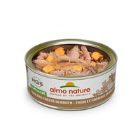 【Almo Nature】Canned Cat Food - Tuna & Cheese in Broth (2.5 oz can)
