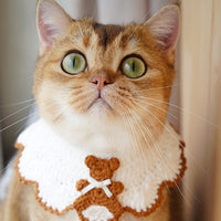 Handmade wool Pet Cape - Bear