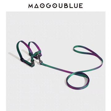 【MAOGOUBLUE】Cat Harness and Leash Set - Green Purple