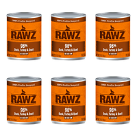【Rawz】Dog Food - 96% Duck, Turkey & Quail - 12.5oz x12