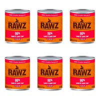 【Rawz】Dog Food - 96% Lamb & Lamb Liver - 12.5oz x12