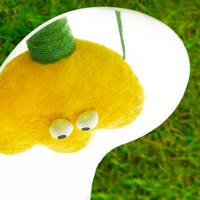 一脸幽默的黄色郁金香猫爬架