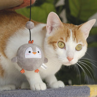 【MEOWCARD】Elastic Hanging Cat Toy with Bell - Penguin