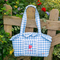 夏日野餐风格纹宠物包