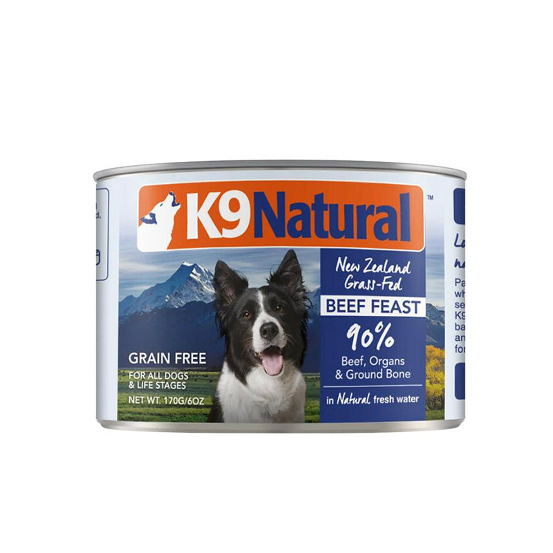 【K9 Natural】Dog Can - Beef Feast 6oz x 12