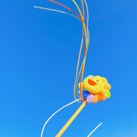 快乐七彩花逗猫棒