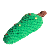 圣诞风编制耐咬狗狗玩具