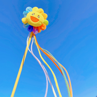 快乐七彩花逗猫棒