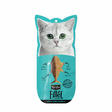 【Near-expired 30% Off Kit Cat】Cat Treat - Fillet Fresh Tuna & Fiber (Hairball)
