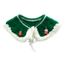 圣诞手工羊毛小披风