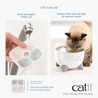 【CATIT】PIXI Water Fountain Filter Replacement - 3pk & 6pk& 12pk