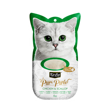 【Kit Cat】Purr Puree Chicken & Scallop 15g x 4