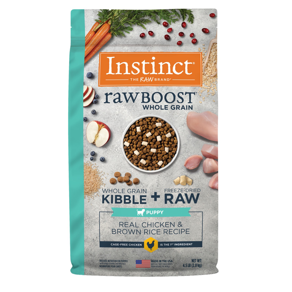 INSTINCT PUPPY DOG Raw Boost Whole Grain Real Chicken Brown