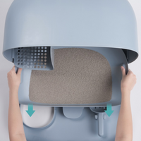 【MAKESURE】Cat Litter Box - Bluish Grey