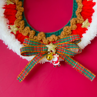 Christmas Red Bow-knot Collar
