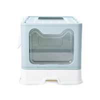 Cat Litter Box with Front Entry Top Exit
