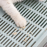 Cat Litter Box with Front Entry Top Exit