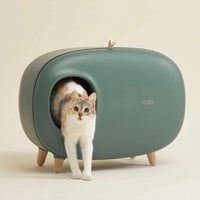 Makesure Cat Litter Box - MOSS GREEN - Pet Supplies - PawPawDear