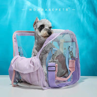 Luxury Transparent Macaroon Pet Travel Carrier