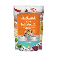 【INSTINCT - DOG PUPPY】LONGEVITY 100% Freeze-Dried Raw Meal - Chicken 9.5 oz