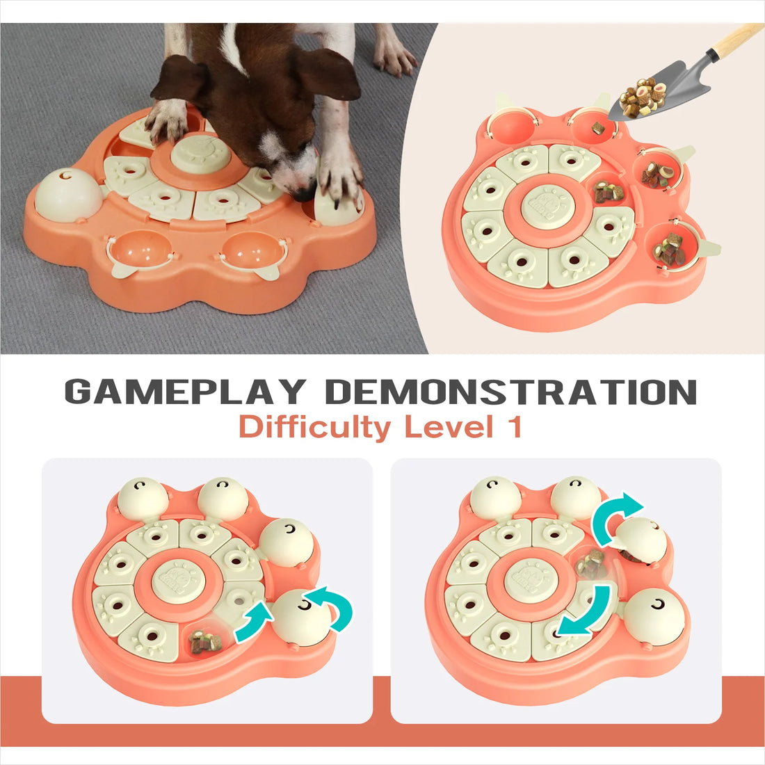 【KADTC】Puppy Puzzle Fun Interactive Feeder (Hardness Level 1)