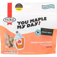 【PRIMAL】Dog - Freeze-Dried Treats - You Maple My Day - Pork, Maple, Goat Milk