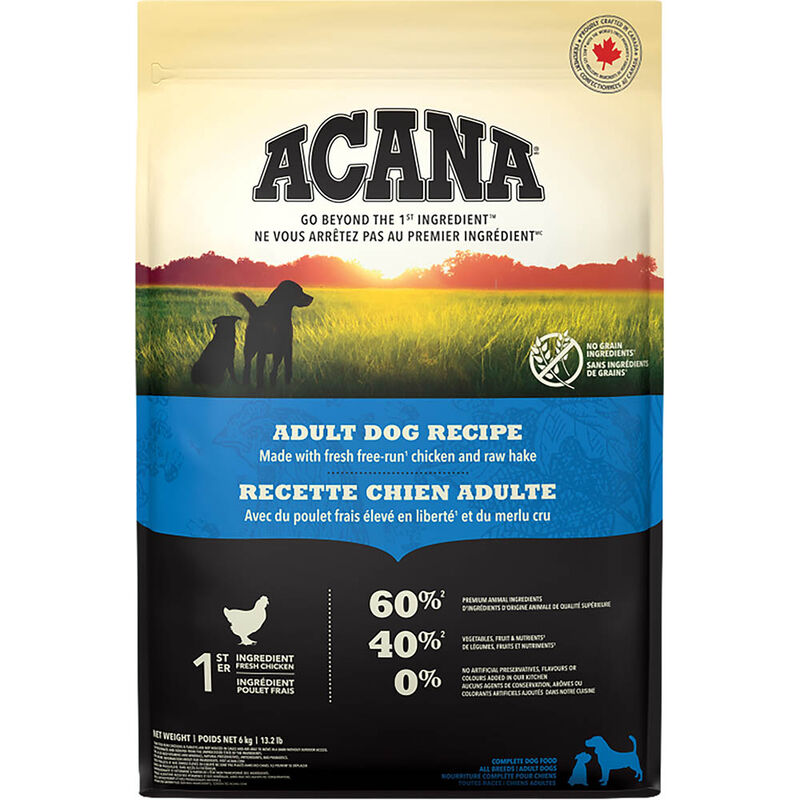 【Acana】Dog Dry Food - Adult Recipe - 2kg & 6kg & 11.4kg
