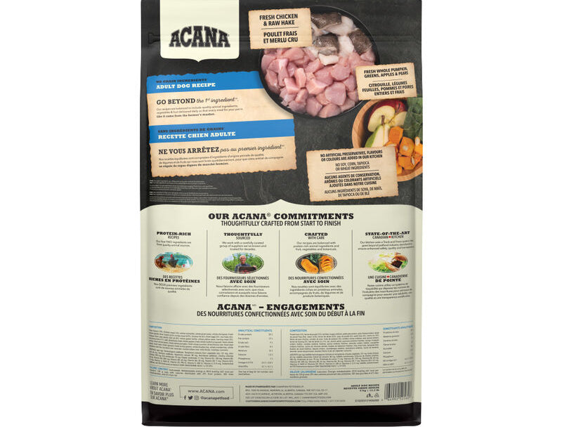 【Acana】Dog Dry Food - Adult Recipe - 2kg & 6kg & 11.4kg
