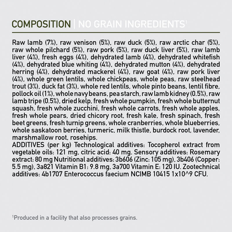 【Orijen】Dog Dry Food- Tundra Dog  -11.4kg