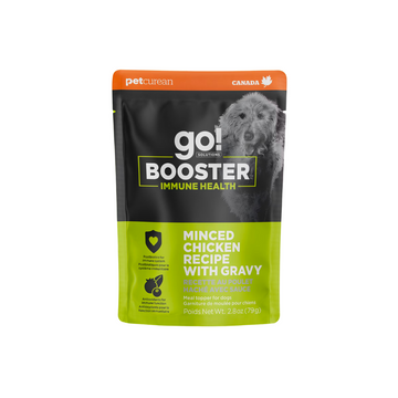 【20% OFF - DOG】NEW* GO! BOOSTER IMMUNE HEALTH - MINCED CHICKEN WITH GRAVY BOOSTER