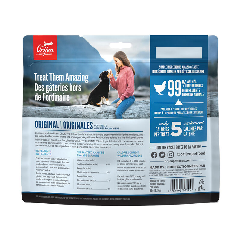【Orijen】Freeze-Dried Dog Treats - Original - 92g