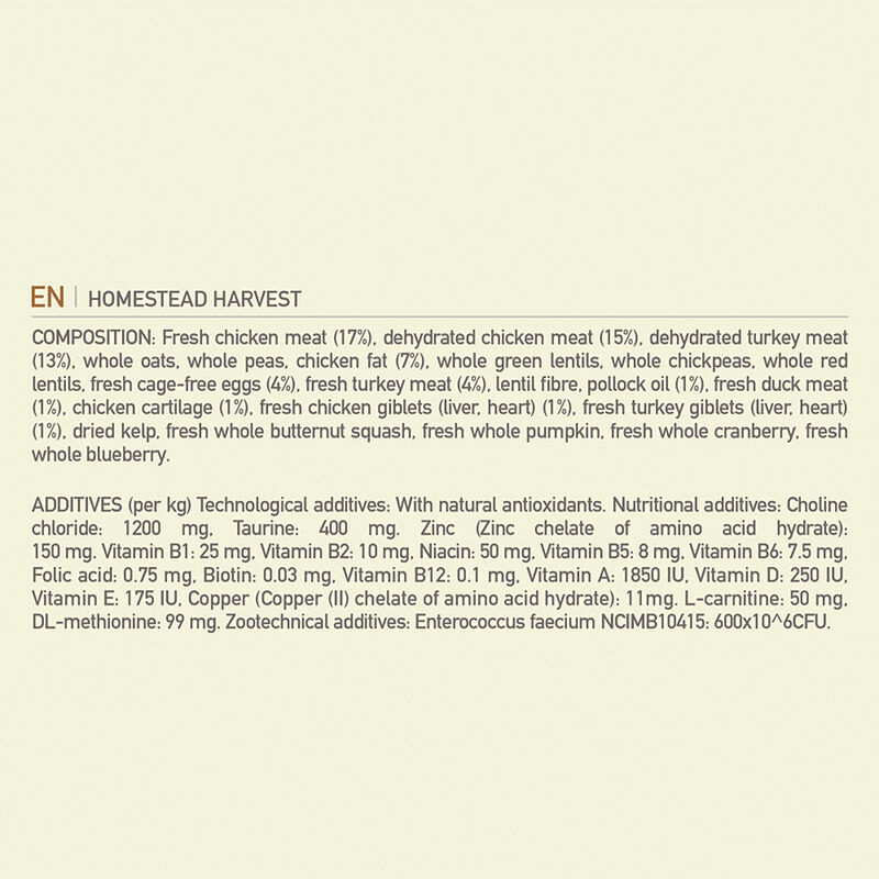 【Acana】Cat Dry Food- Homestead Harvest - 4.5kg