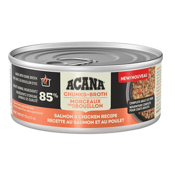 【Acana】Cat Wet Food - Chunks in Broth - Salmon + Chicken Recipe-155g