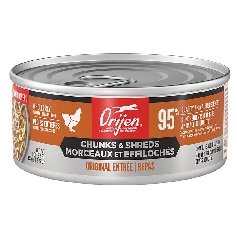 【Orijen】Cat Wet Food - Chunks + Shreds- Original Entrée- 155g