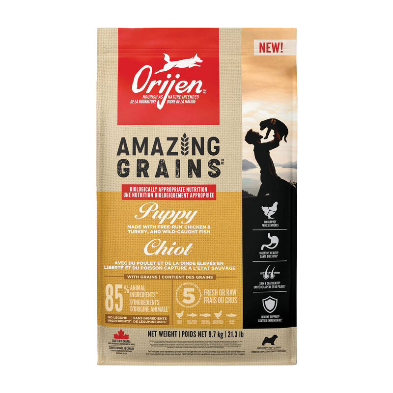 【Orijen】Dog Dry Food- Amazing Grains Puppy - 1.8kg & 9.7kg