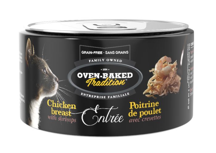 【Oven Baked Tradition】Cat Chicken Breast Entrée With Shrimps 3oz / 85g