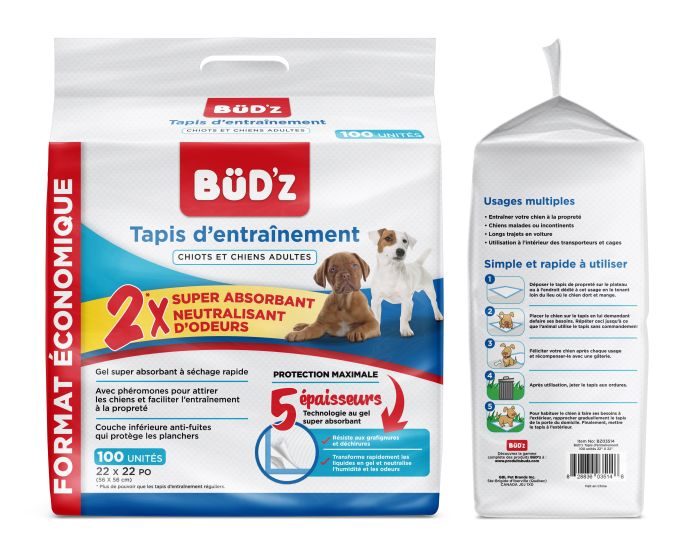 【BUD-Z】Disposable Puppy Pad Dog 22x22 inch 100pc