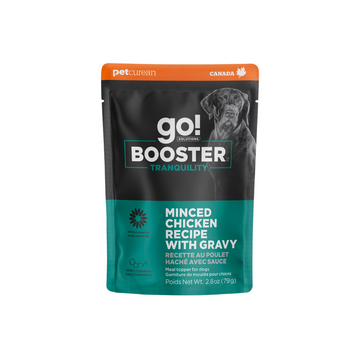 【20% OFF - DOG】NEW* GO! BOOSTER TRANQUILITY HEALTH - MINCED CHICKEN WITH GRAVY BOOSTER