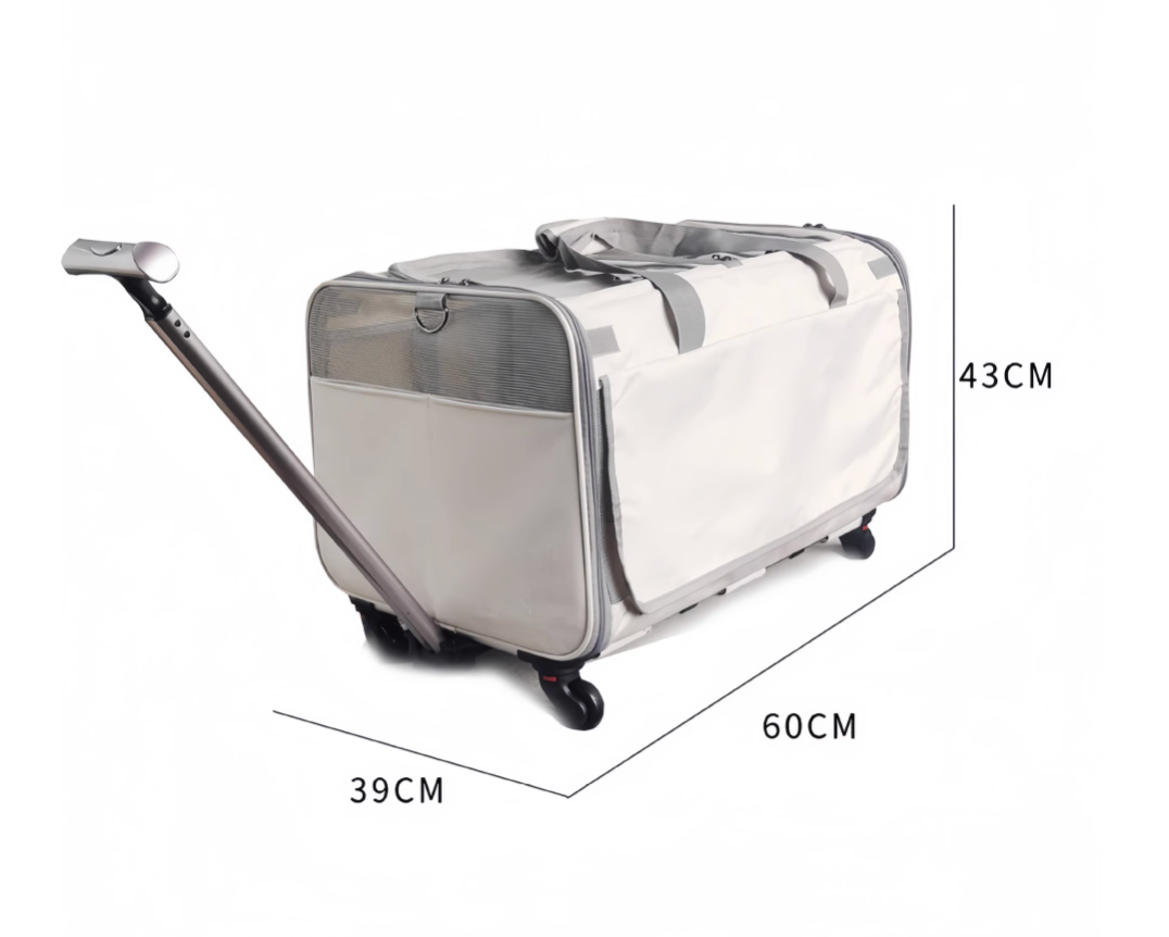 Extra-Large Double Compartment Pet Trolley Carrier