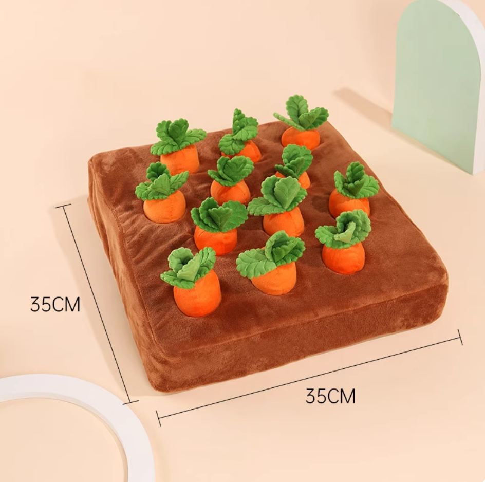 “Pull the Radish” Plush Toy – Interactive Chew & Sniff Mat for Pet