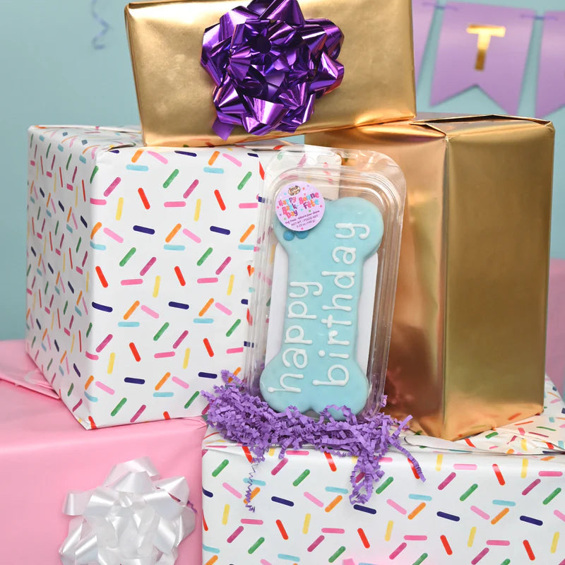 【Bosco and Roxy‘s BNR】Prepackaged Large Happy Birthday Bone | Birthday