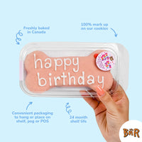 【Bosco and Roxy‘s BNR】Prepackaged Large Happy Birthday Bone | Birthday